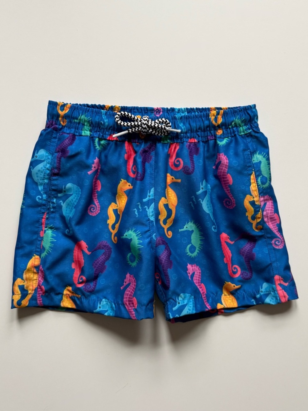 Boardies Boys Blue Seahorses Swim Trunks - Size 3-4